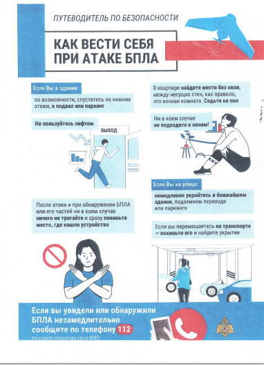 Памятка при атаке бпла.