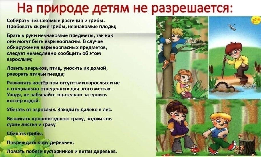 Памятка для учащихся &amp;quot;Правила безопасного поведения на природе&amp;quot;.